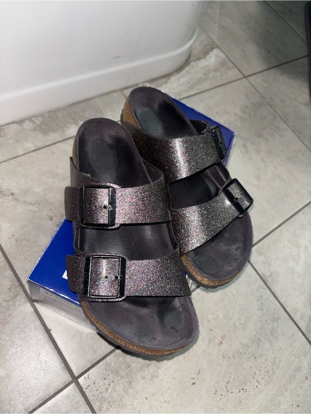 Birkenstock Arizona BS Multicolor Glitter Sandals Women’s 6 / EU 37 Regular